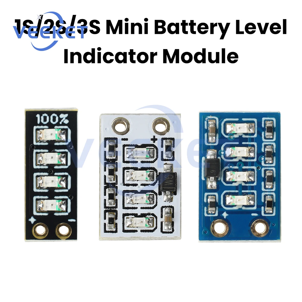 

1S/2S/3S Mini Battery Level Indicator Module Lithium Battery Power Indicator Module LED Lights Power Indicator Module