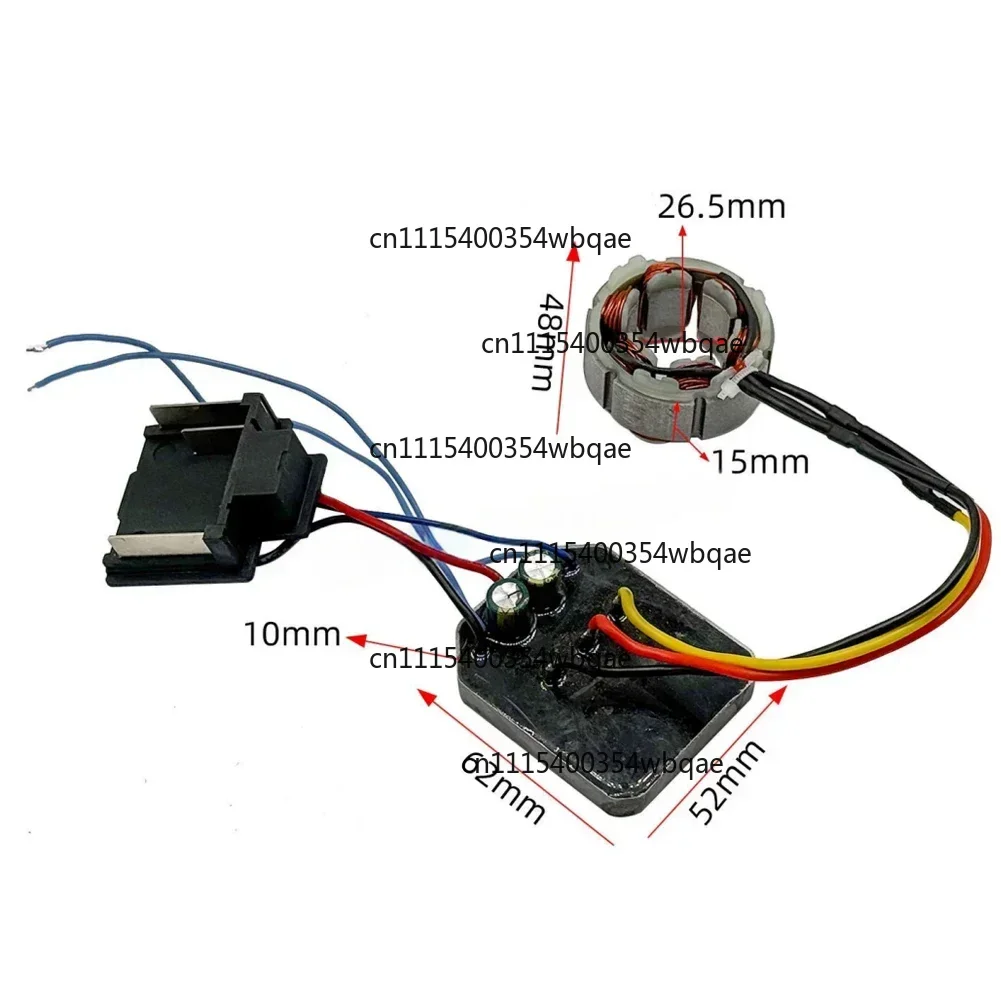 Brushless Lithium Battery Electric Chain Saw Control Board Chainsaw Controller Motor Stator Assembly Power Tools Accessories