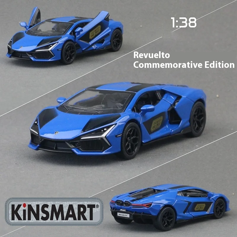 KiNSMART Crown 1:36 รถ Revolto ของเล่นดึงกลับและเปิดประตูเด็กวันของขวัญสะสมรถ Diecast