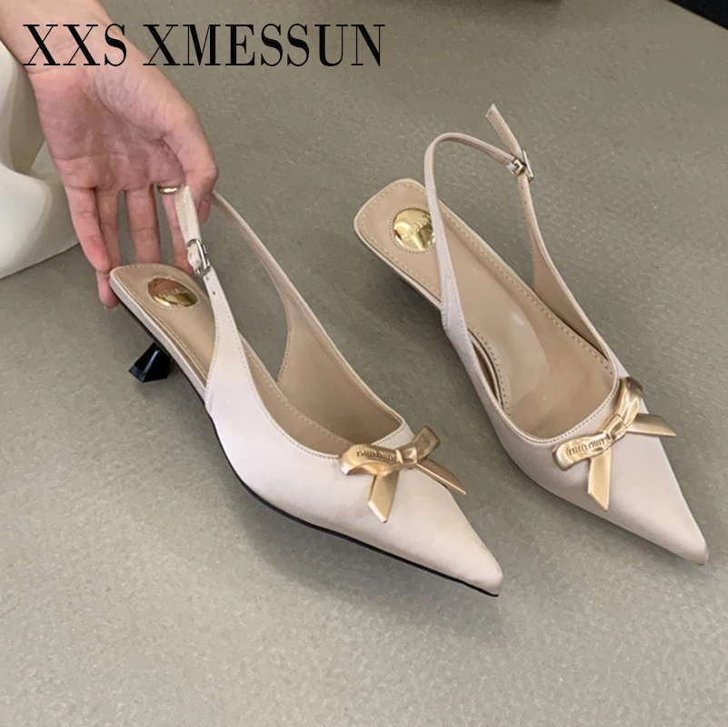 

XXS XMESSUN 2026 New Summer Open Toe Thick Heel Women Sandals Fashion Stripper Party Shoes Ladies Sandalias