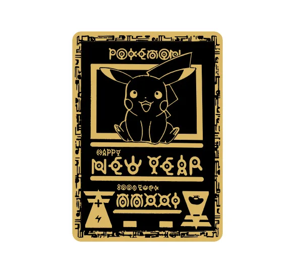 

Pokemon Card Black Metal Pokémon Letters Charizard Vmax Blastoise Pikachu Mew Anime Game Cards Gold Iron Letter Kids Gifts Toys