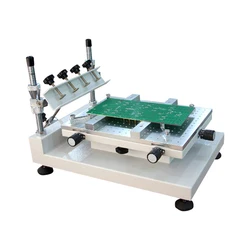 Impresora de pasta de soldadura Manual Pcb, tabla de impresora de pantalla de pasta de soldadura PCB de alta precisión para línea de producción SMT