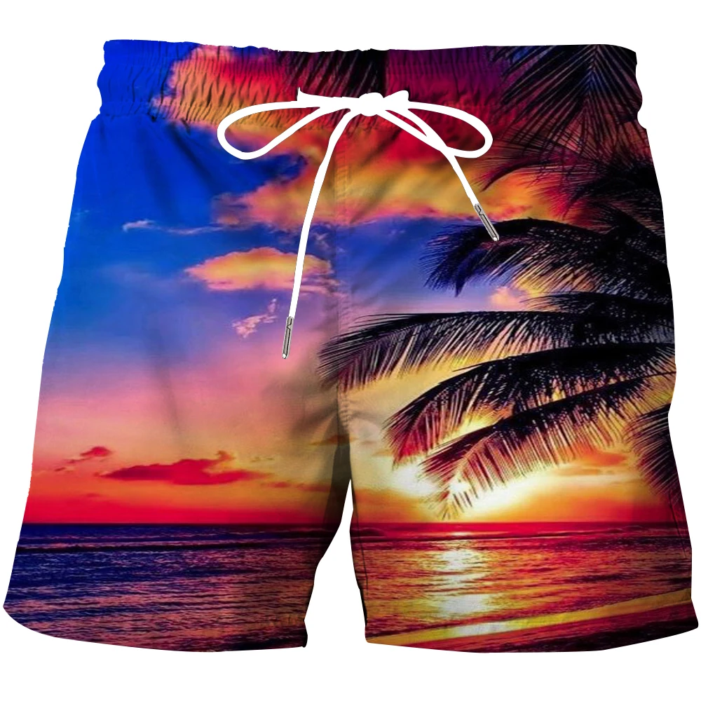 Men\'s clothing 2024 New Men\'s Four sided Loose Elastic Beach Fun Pattern 3D Men\'s Shorts Basketball Pants Swimsuit Men\'s shorts