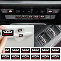 10Pcs 3D Epoxy Car Logo Styling Sticker Interior Decals For Chery Tiggo 7 A1 A3 A5 QQ KIMO INDIS jago 8 Arrizo 5 7 Pro EQ7 5x 3x