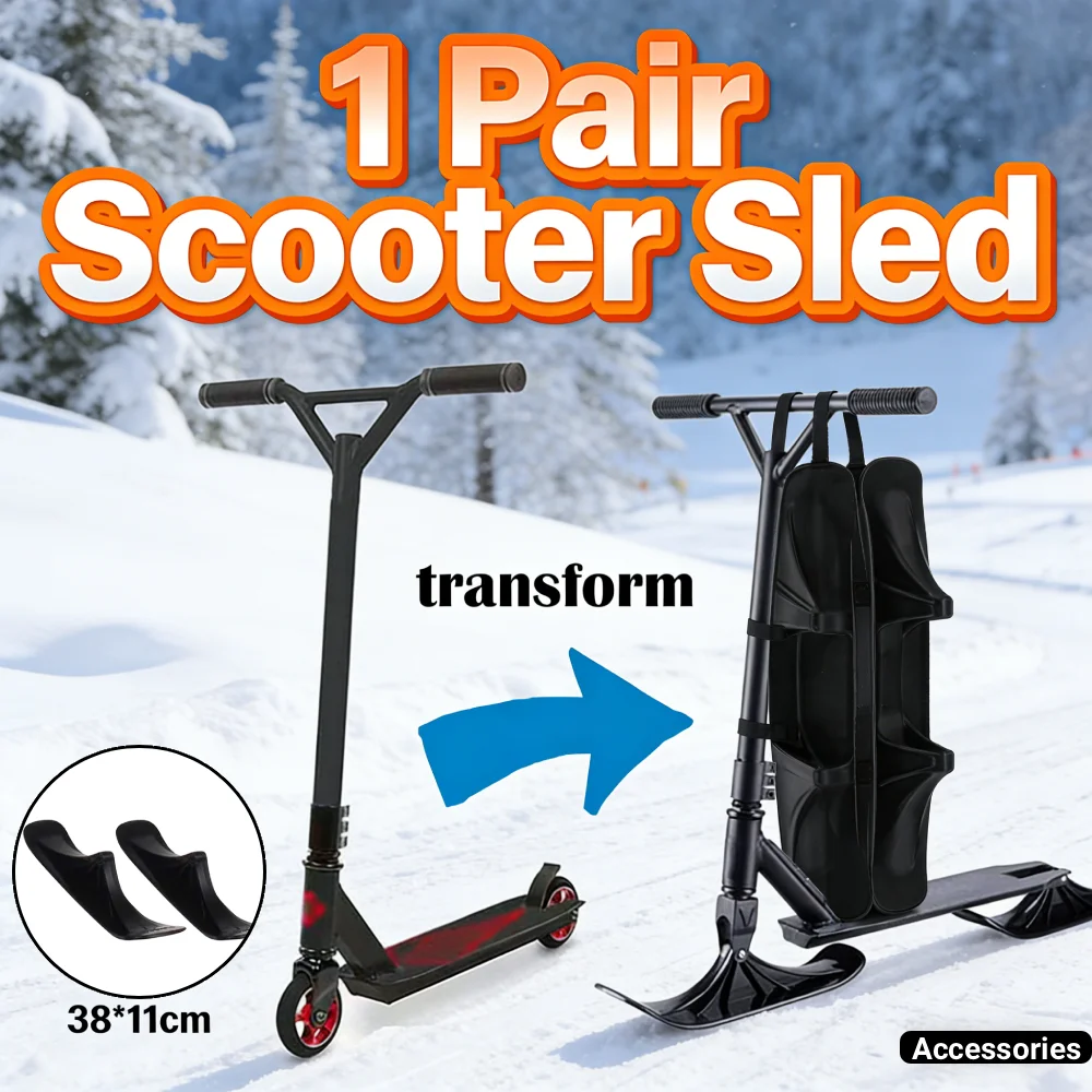 

1 Pair Ski Sleigh Sled Ski Board Snow Sledge Board Set Ski Sledge Ski Scooter for Kids Outdoor Accessories