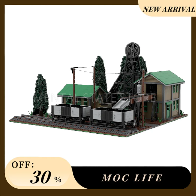 [2631PCS]  Customized MOC Coal mine Creative Building Blocks Set STEM Educational Toys DIY Construction Model Kit Birthday Gifts