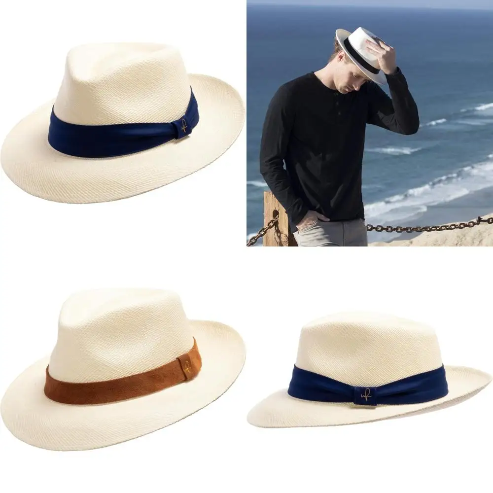 

Classic Lightweight Panama Straw Hat, Retro Style, Genuine Quality for Summer Wear
