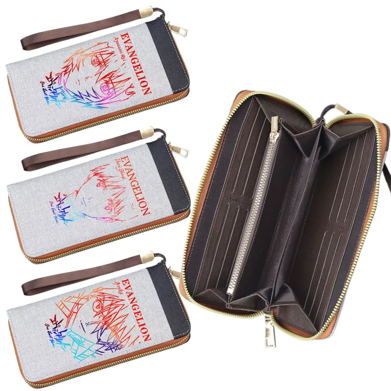 

EVANGELION Ayanami Rei кошелек аниме женский кошелек на молнии длинная сумка кошельки мультфильм большой емкости держатель для карт сумка подарок