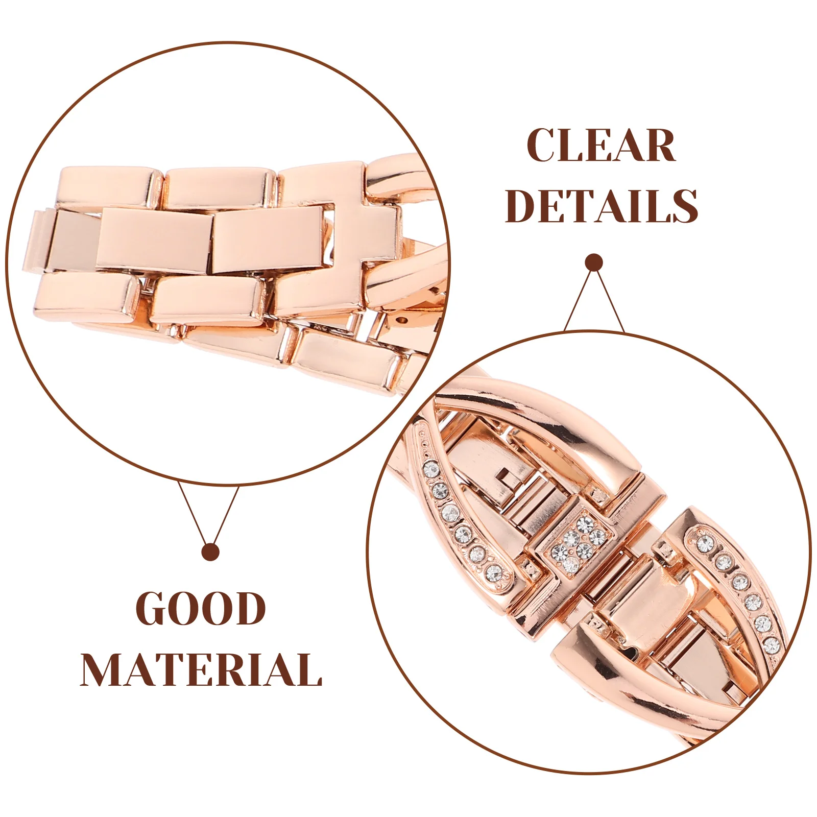 

1PC 20mm Smartwatch Strap Rhinestone Inlaid Replacement Watch Band Compatible for Watch (Black)