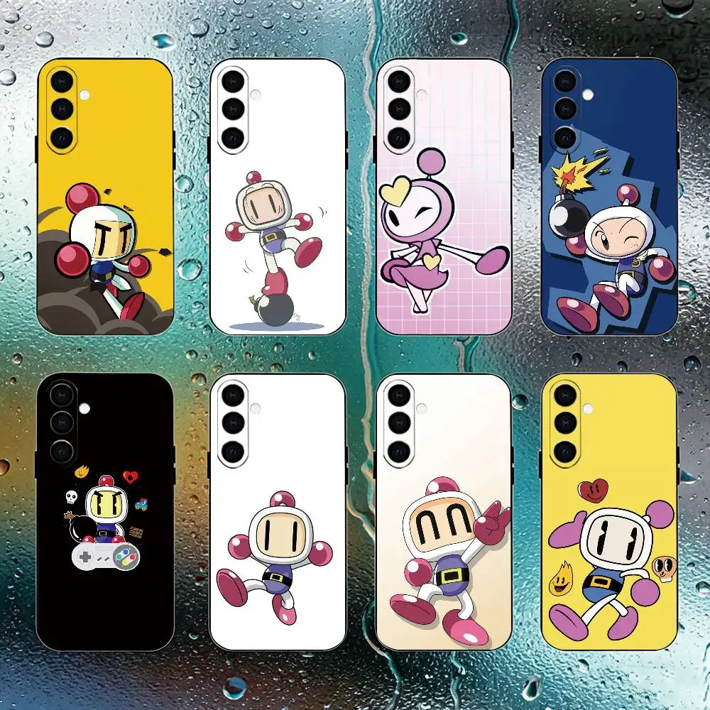 

Game B-Bomberman Phone Case Black Silicone Soft For Samsung Galaxy A73,A72,A71,A70,A53,A52,A51