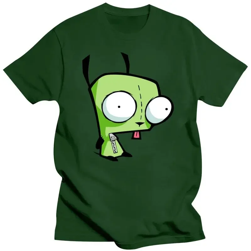 invader zim tee dog robot nicktoon nicktoons cartoon cartoons scene 2000s New Gir - Hoodie () T shirt summer
