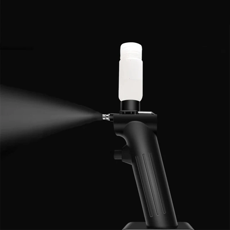 Imagem -06 - Portátil No-clean Airbrush Gun Pintura Modelo Spray Air Pump Pintura de Tinta Acrílica Modelo Faça Você Mesmo Mecha Coloring Tool Set