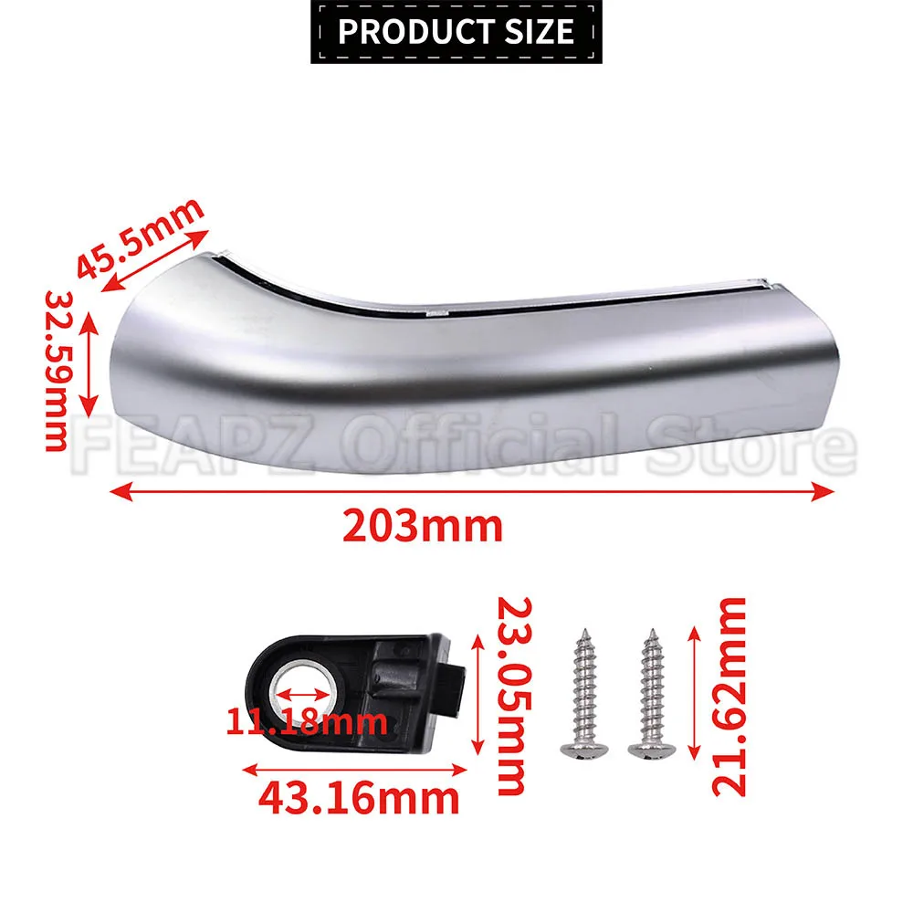 Car Interior Door Handle Left Right 81626304155 81626304156 For MAN EU MODEL 2006 - 2021 Body Parts Inner Silver