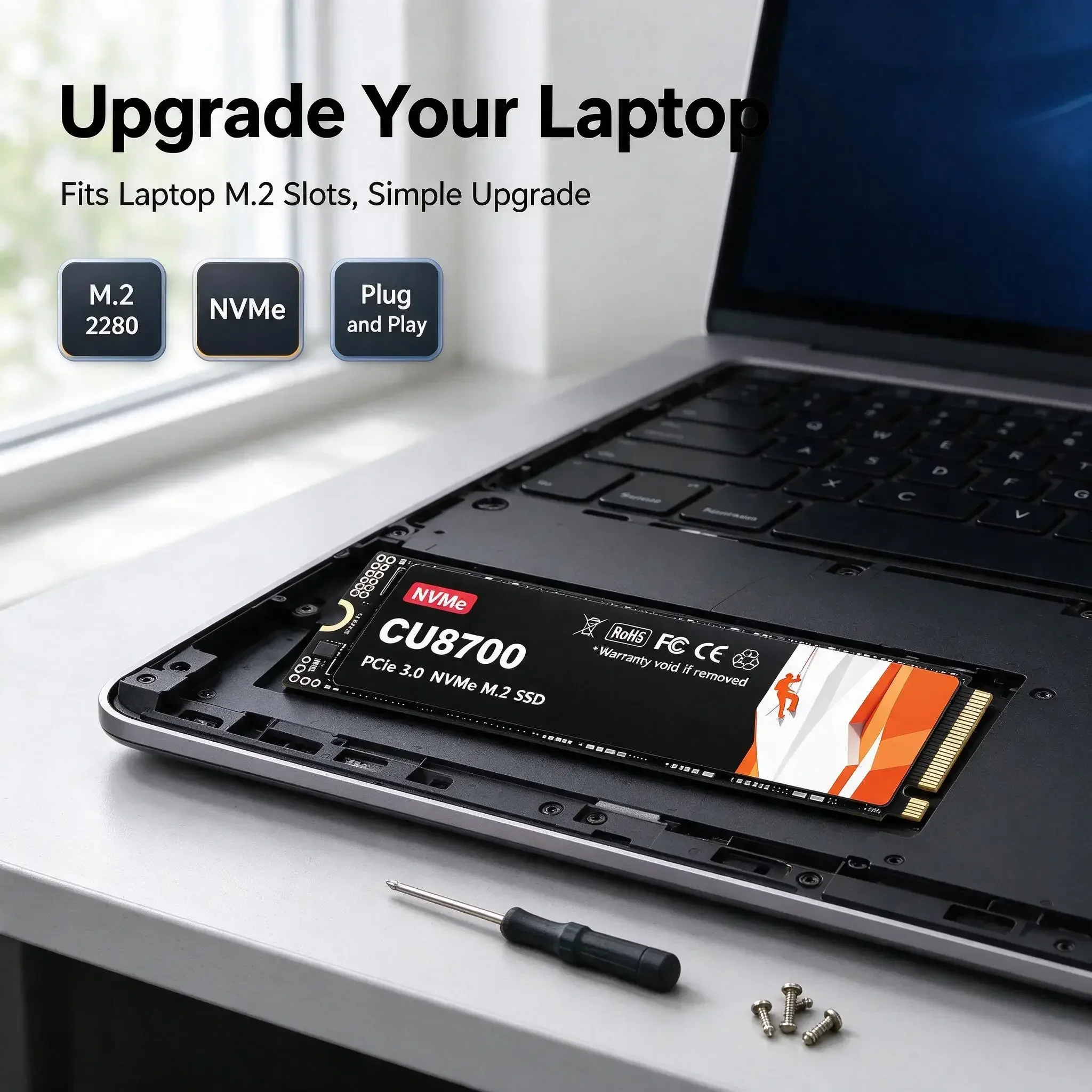 CU8700 NVMe M.2 2280 SSD 500GB 1TB 2TB 4TB High Speed Read Write Internal Solid State Drive for Desktop Laptop PC