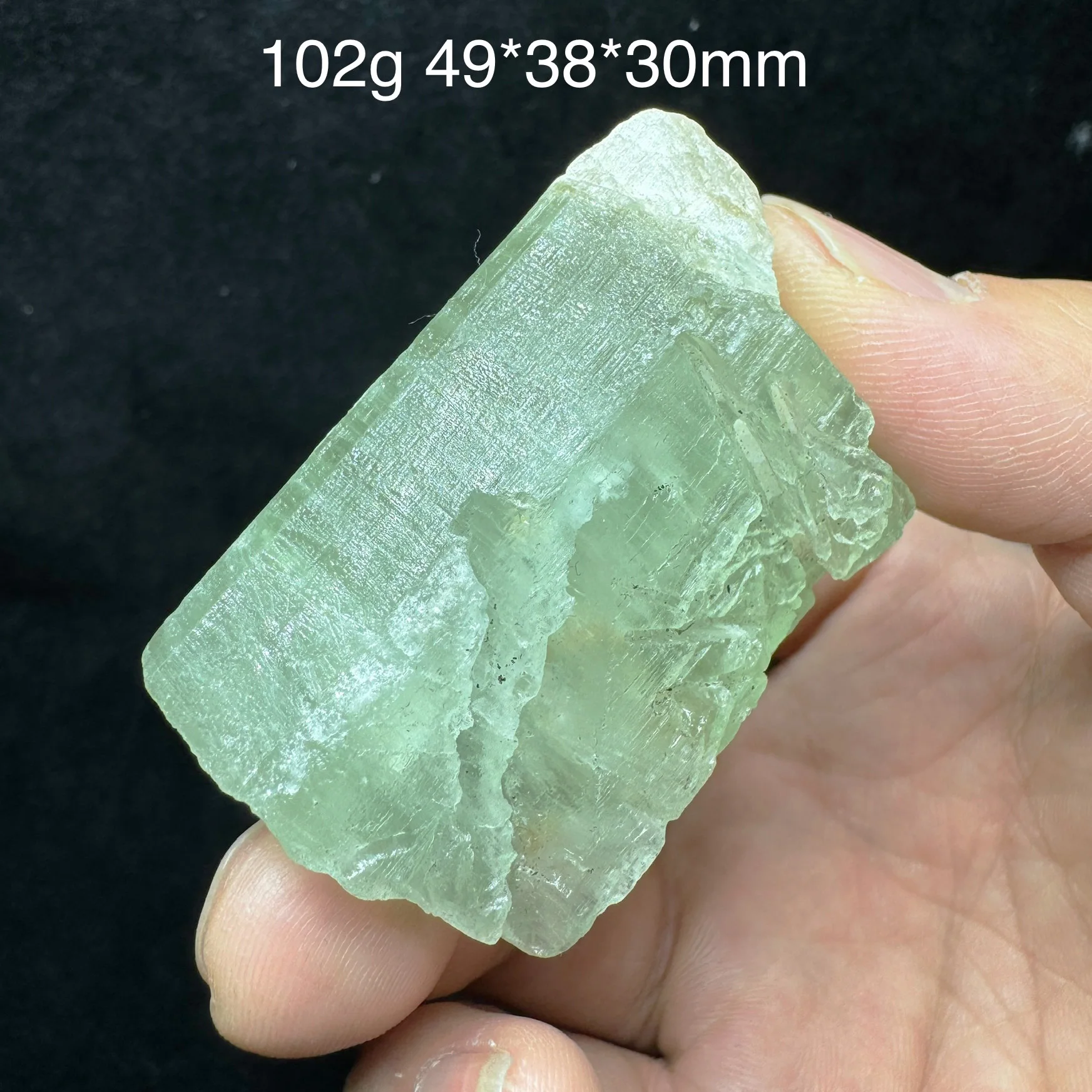 102g Natural Madagascar Corrosion Aquamarine Mineral Specimen Rough Crystal Quartz Healing Stone Home Decor