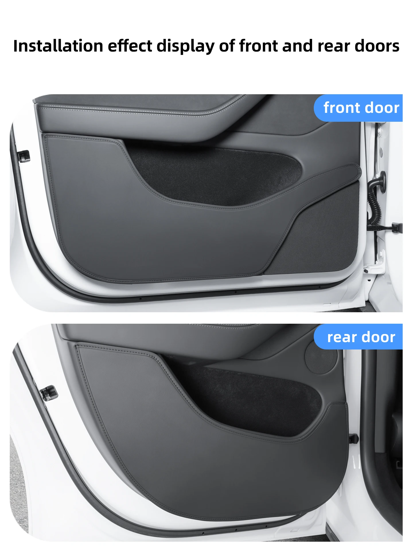 Für Tesla Model Y Juniper 3 Highland YL Autotür-Antikick-Pads Seitentürverkleidungs-Schutz Anti-Schmutz-Pad Auto-Innendekorationszubehör – Detail 7