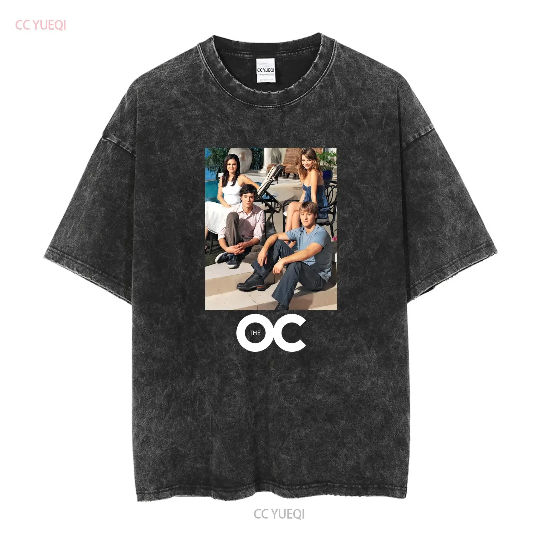 the oc cast photo unisex cotton fandom tee seth summer marissa ryan oversized graphic fan T Shirt long or short sleeves Stylish