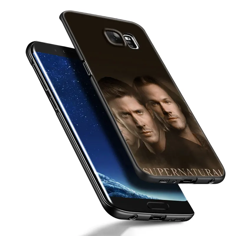 Supernatural Black Silicone Phone Case For Samsung Galaxy S23 S21 S20 FE S24 S22 Ultra S10E S10 S9 S8 Plus