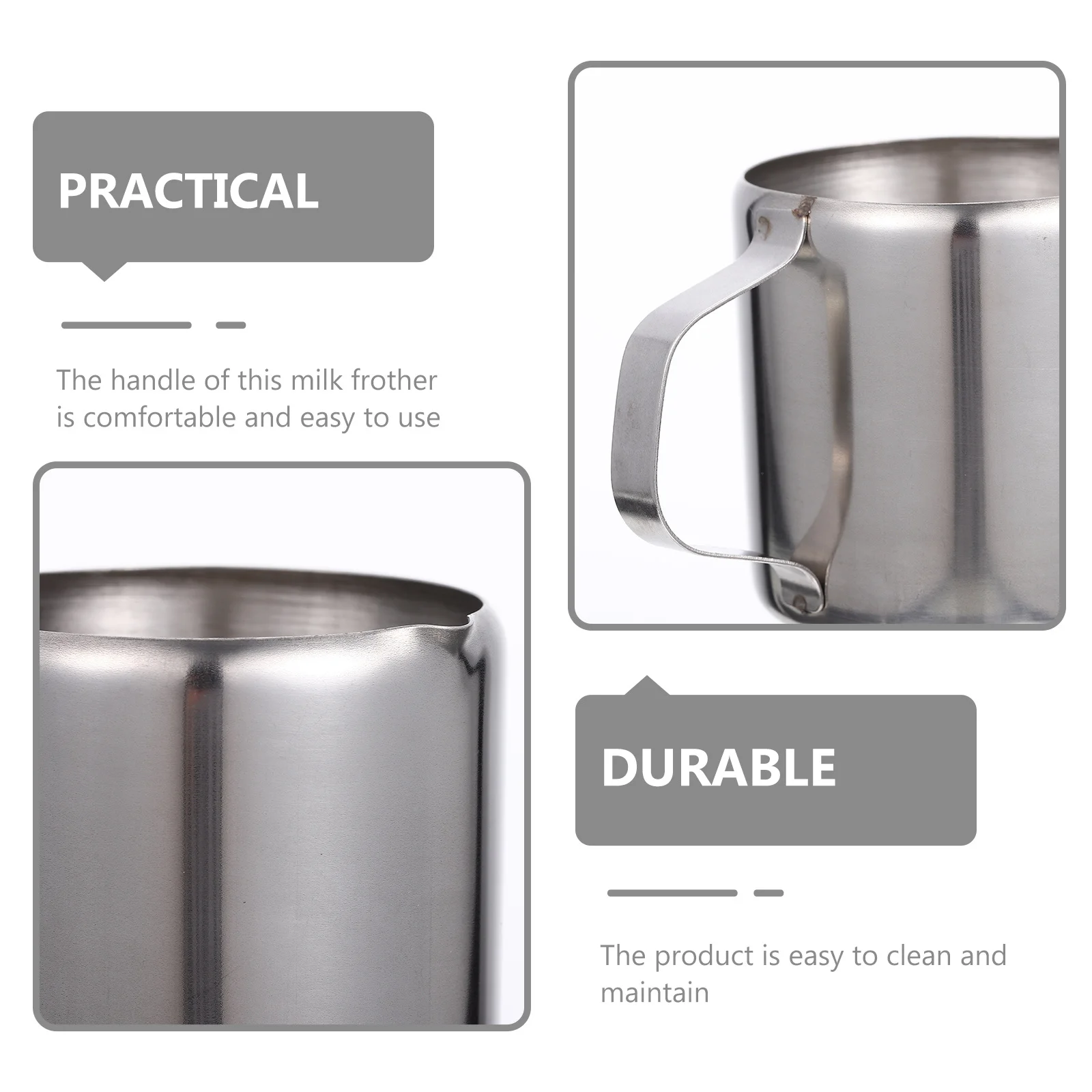 

Stainless Steel Milk Pitcher Frothing Cup For Coffee Cappuccino Latte Home Kitchen Steaming Container Tool