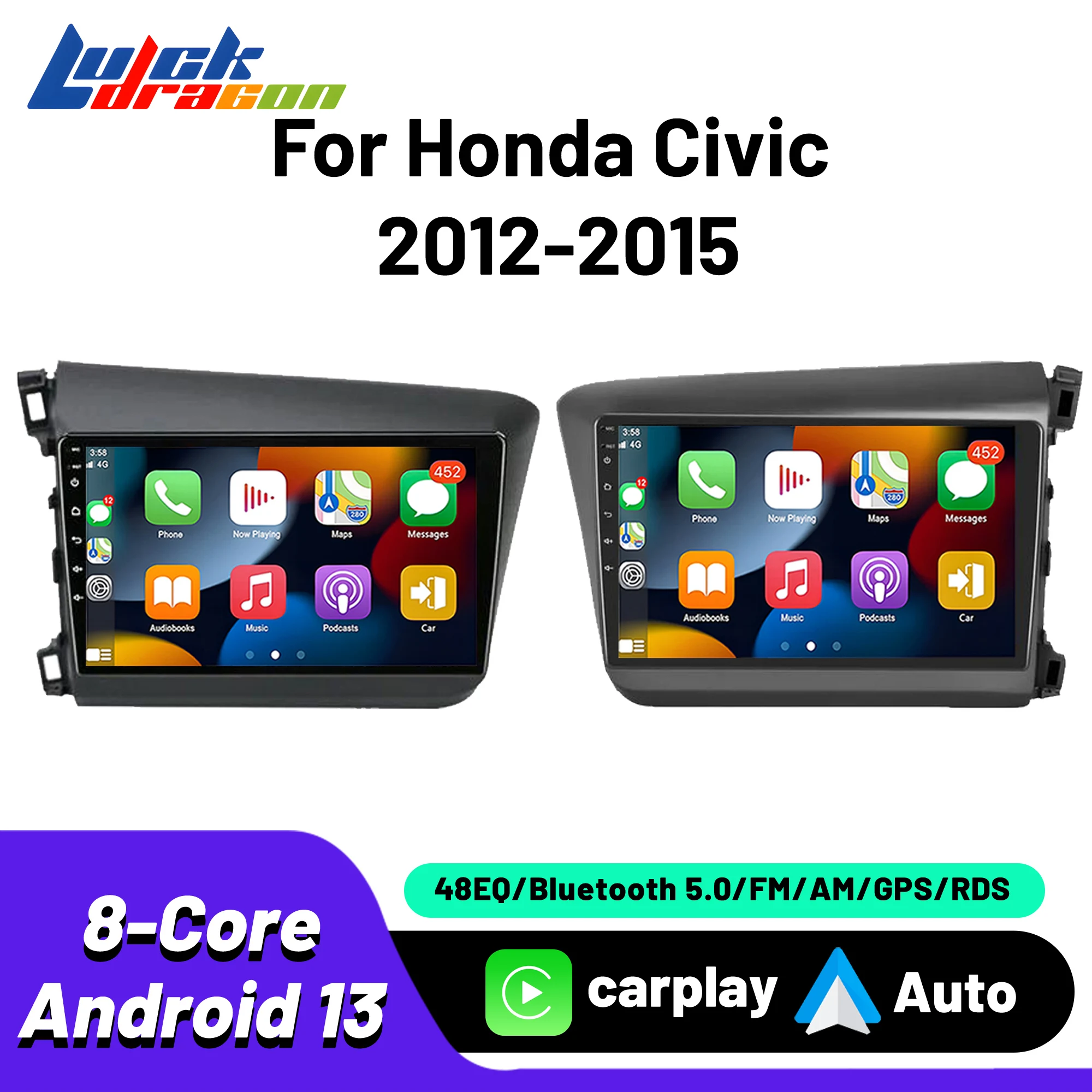 

Autoradio Carplay Android Auto Wireless For Honda Civic 2012-2015 Multimedia Automotive Car Radio Car Stereo 8Core WIFI 4G GPS