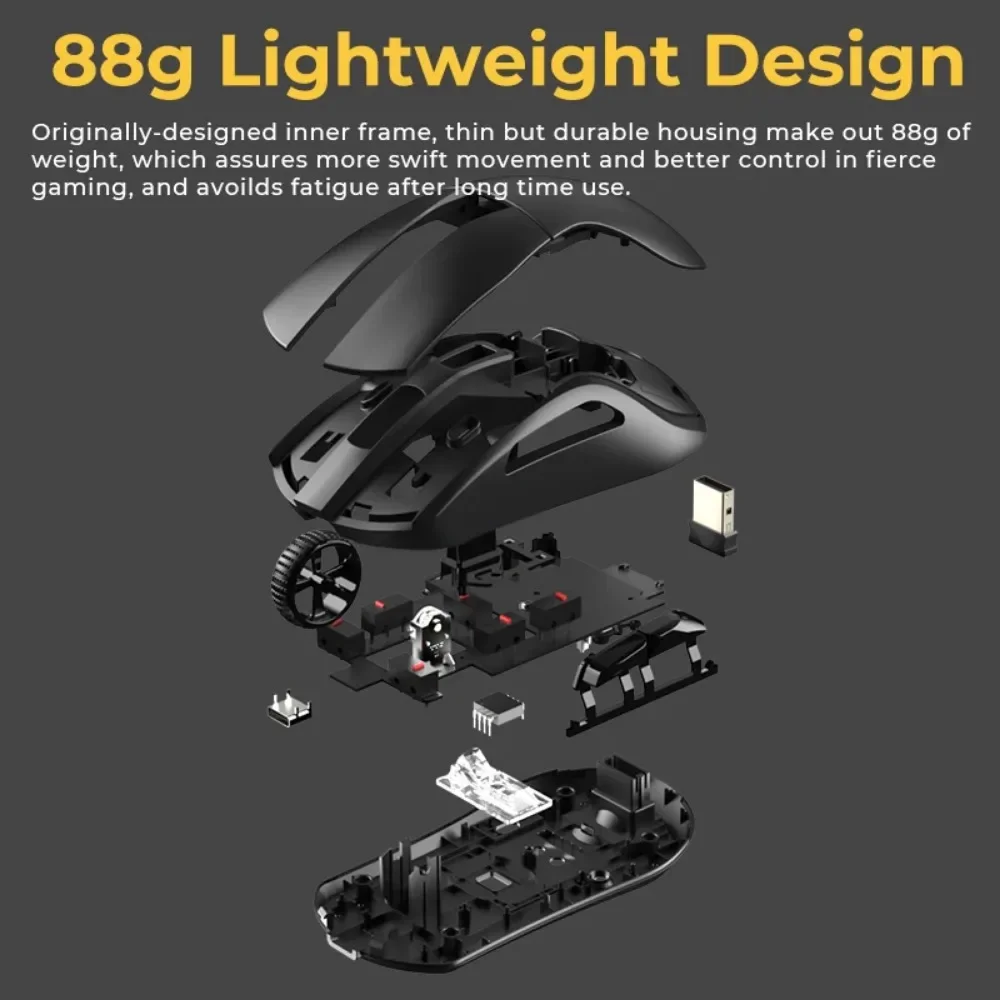 Imagem -06 - Dareu-wireless Bluetooth Gaming Mouse Tri-mode Conecte com Fio com Base de Carregamento Botões Kbs Ous para Laptop pc Gamer
