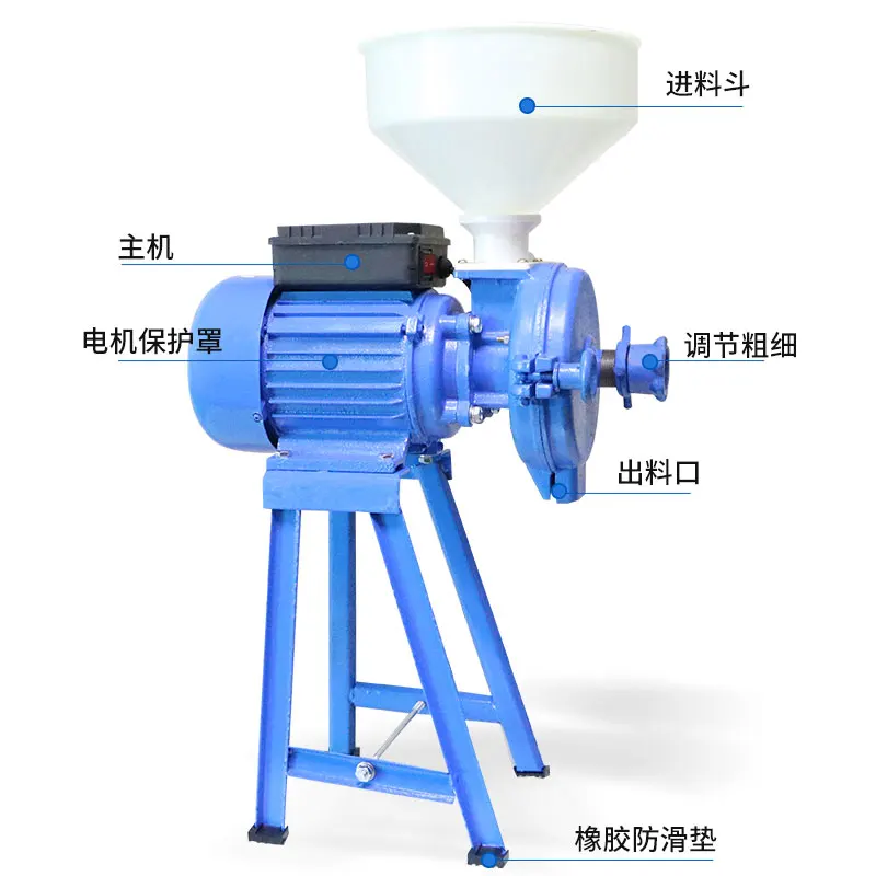 Fully Automatic Grain Roller Mill Commercial Grains Mill Grinder Machine For Farm Use