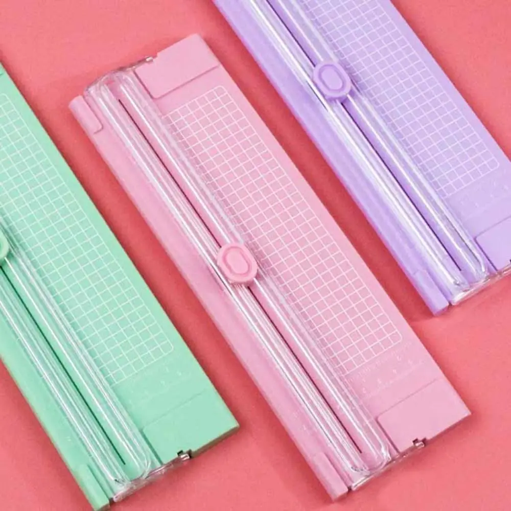 Penknife Two-way Paper Cutting Machine Small Office Supplie Photo Cutting Machine Portable Scrapbook Paper Trimmer