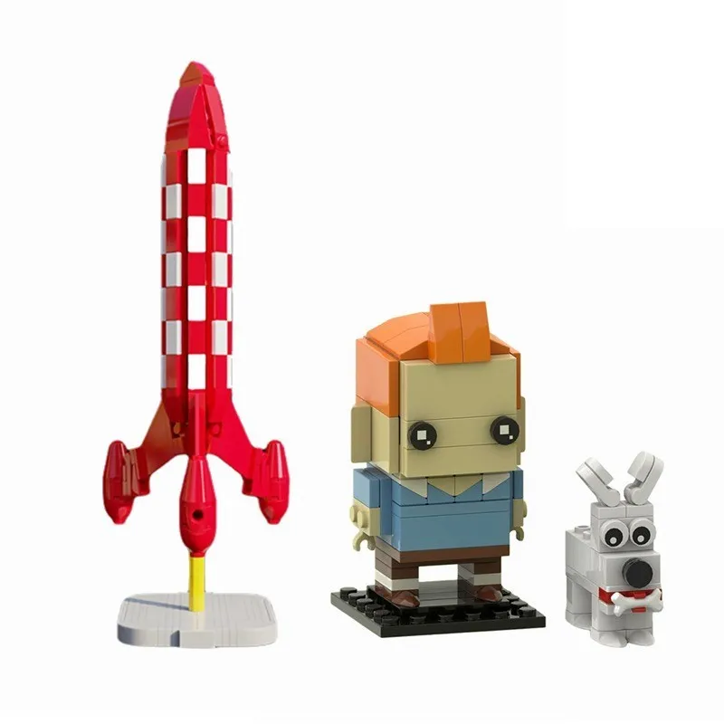 

MOC Cartoon Aviation Space Rocket Buliding Block Set BrickHeadzs For adventure movie Rockets Assemble Toys For Boy Birthday Gift