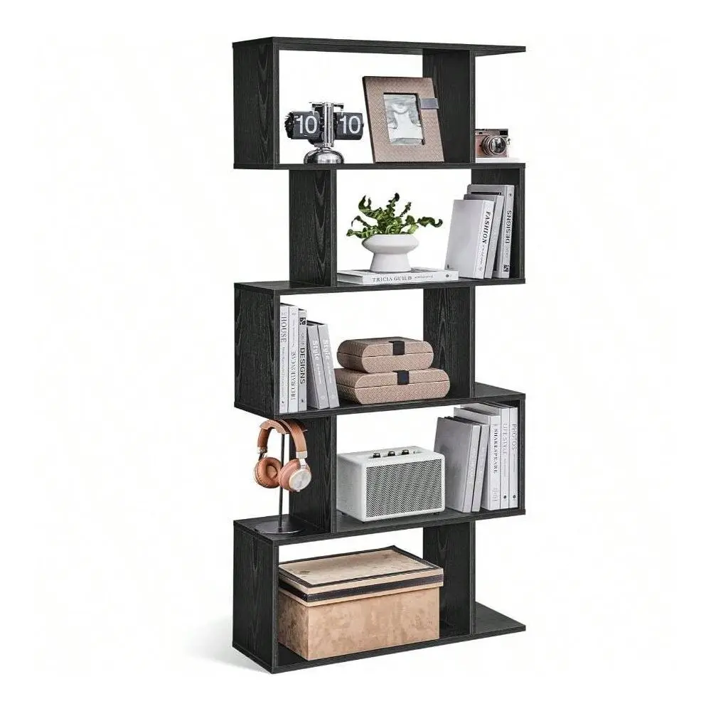 

Bookshelf, 5Tier Bookcase, Tall Display Shelf, Freestanding Storage Shelf, Room Divider, For Home Office, Living Room, Bedroom,