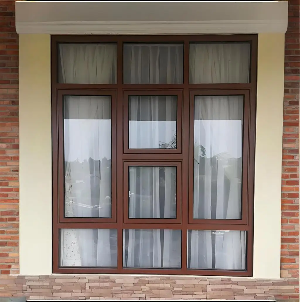Sixinalu Casement Compound Window Soundproof Outward Custom Thermal Break Aluminium Windows Home Decor Custom