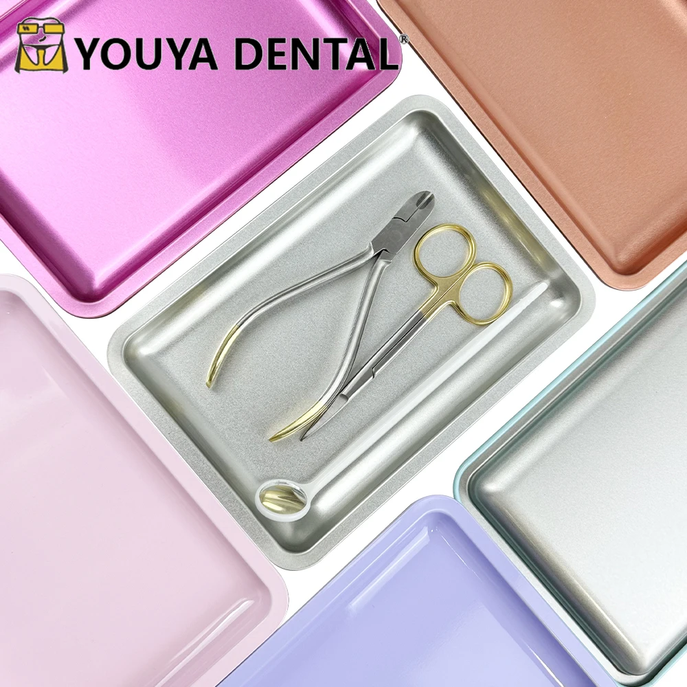 Sterilizable Dentistry Instrument Stainless Steel Tray Dental Autoclavable Pallets Dentist Tools Management Surgical Tray