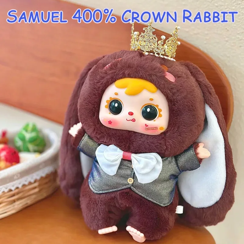 

Сэмюэл 400% Корона Кролик серии виниловая плюшевая глухая коробка милый подарок ручной работы модная игровая кукла украшение для рабочего стола подарок на день рождения для девочки