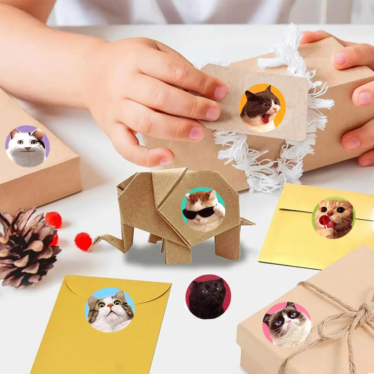 250pcs Cartoon Meme Cat Stickers For School Reward Stickers Classroom Decor Encouragement Sticker For Student Teacher