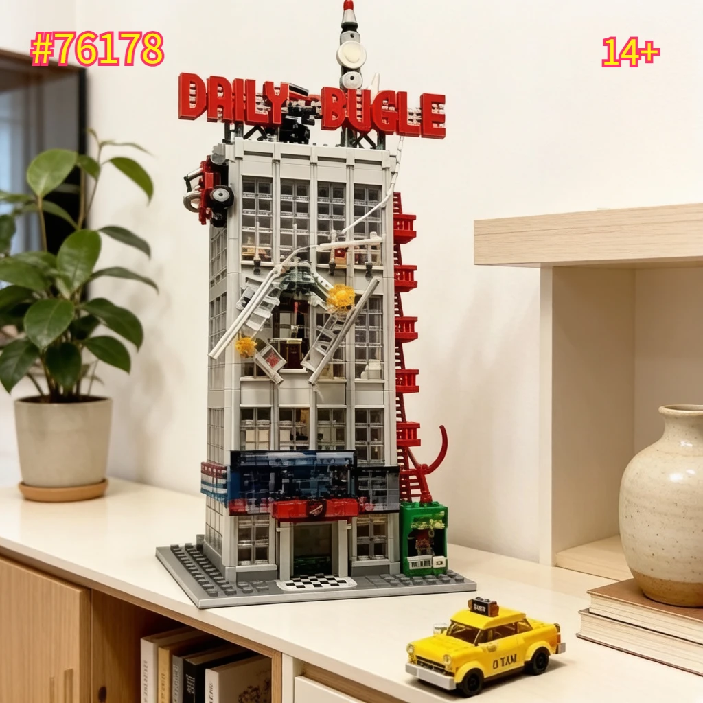 

The Daily Newspaper Office 3772 Pcs Building Blocks Sets 76178 Compatible with Legoed Particles Suitable for Christmas Gifts