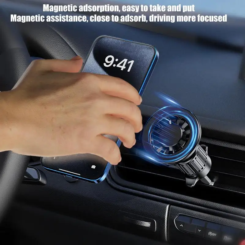 Car Magnetic Phone Mount Adjustable Auto Support Cradle Strong Magnetic Cell Phone Holder Car Accessories For Truck Sedan Van