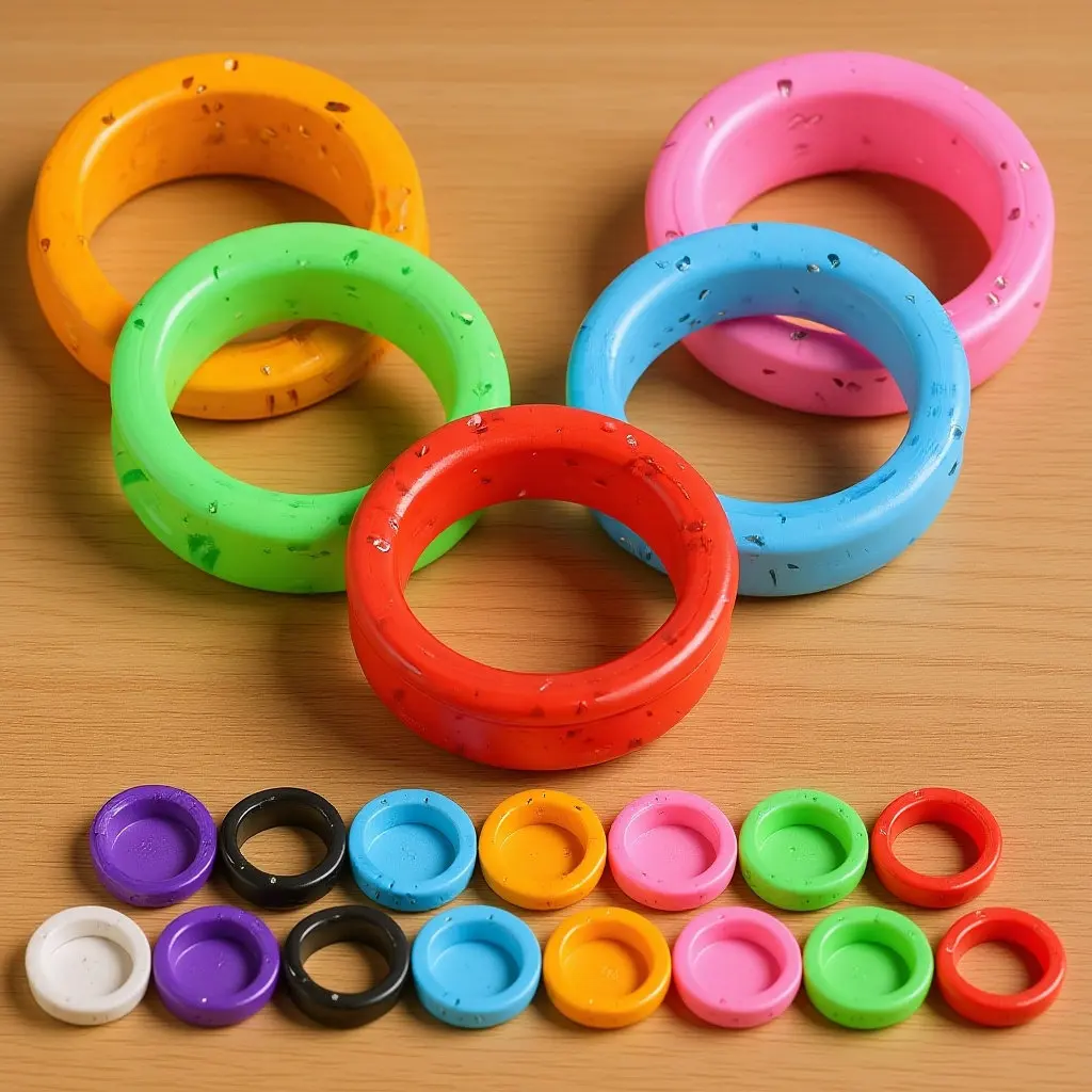 

20 шт. силиконовых защитных колец для пальцев парикмахера, мягкие вставки для ножниц, нескользящие удобные аксессуары для парикмахерских инструментов