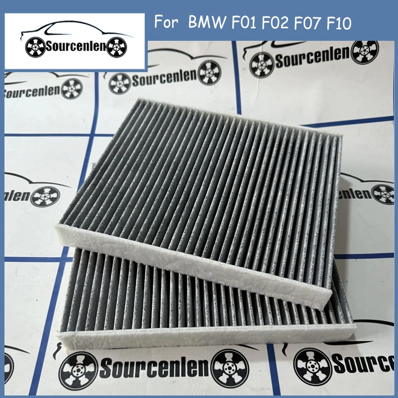 Filtro de cabina genuino para BMW F01 F02 F07 F10 64119163329 64119272642 64116991537 juego de filtros de cabina 64119163328 927264