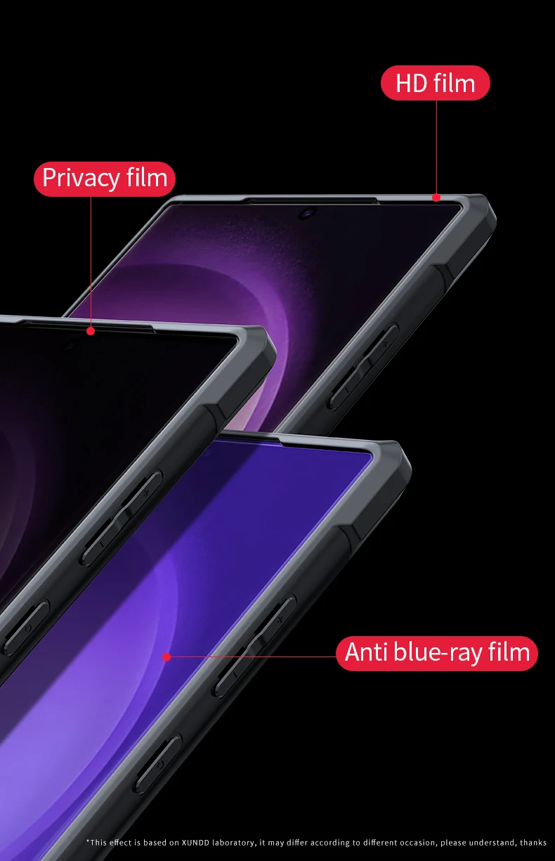 Xundd magnetisches Gehäuse für Samsung Galaxy S24 Ultra Case Airbag Anti-Drop Acryl & TPU Rückseite transparente Abdeckung mit Magnetst änder – Detail 11