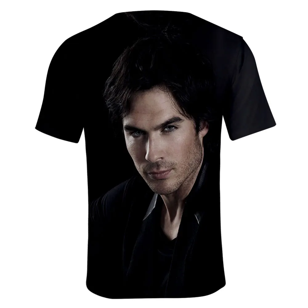 Serie TV The Vampire Diaries damomo Salvatore helen johnson ryan Salvatore 3D T-Shirt uomo/donna T-Shirt manica corta vestiti