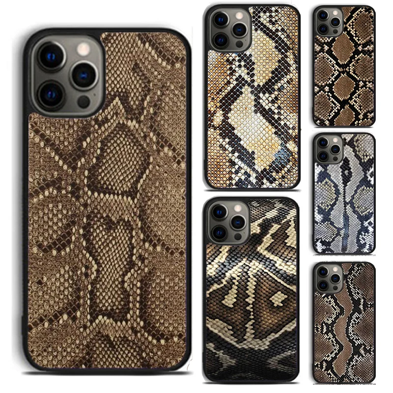 Cobra Python Snake Skin Phone Case For For iPhone 16 15 11 12 13 14 Pro Max XS XR Plus coque