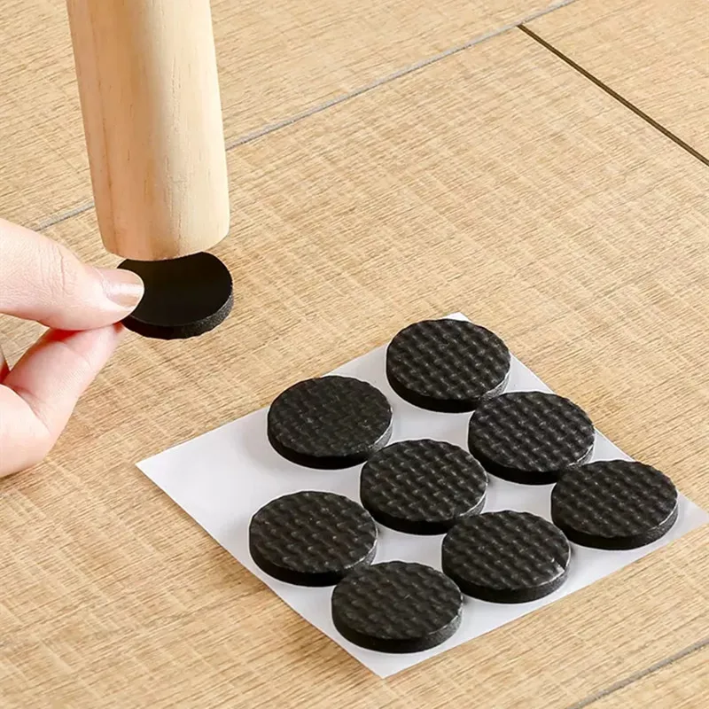 Self Adhesive Furniture Leg Feet Rug Felt Pads Chair Anti Slip Mat Wood Floor Protectors Table Feet Pads Thickening 5mm Thick