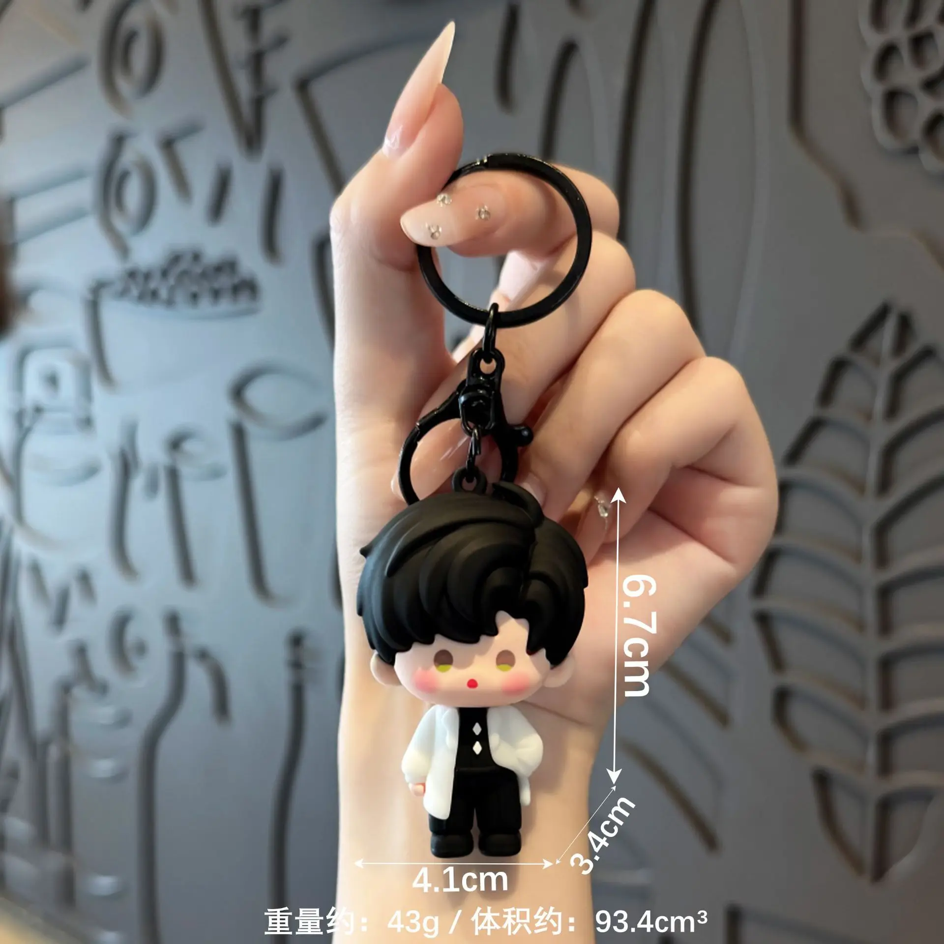 Love and Deepspace Q Resin Figure Keychain Game Character Mini Doll Backpack Bag Charm Ornament  Game CharacterBackpack BagCharm view 5