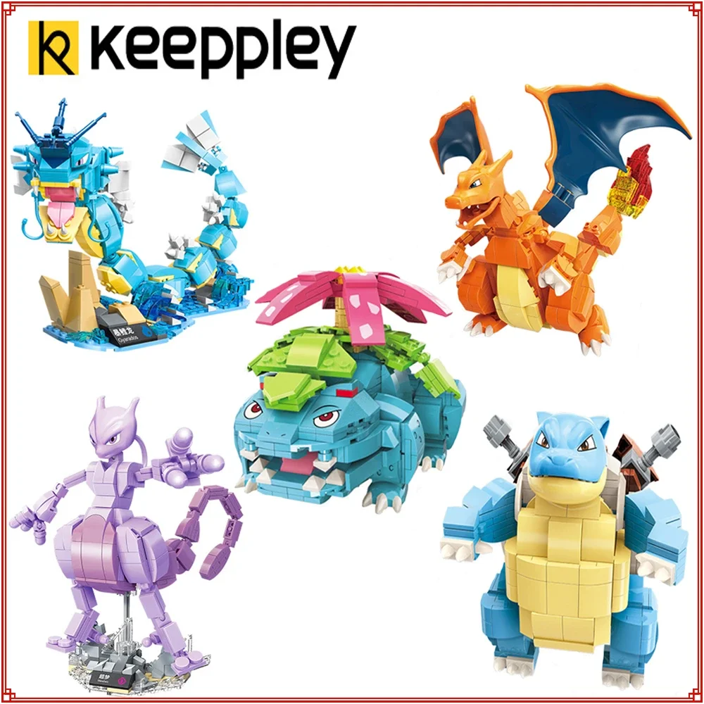 

Keeppley Pokémon Building Blocks Pikachu Venusaur Mewtwo Greninja Realistic Exquisite Assembling Toys Ornament Children's Gifts