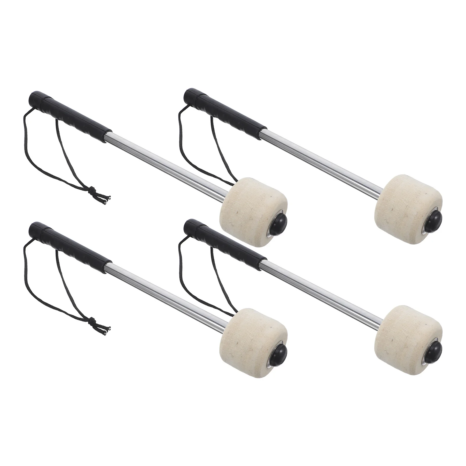 

4Pcs Marching Drumsticks Stainless Steel Drum Mallets Ergonomic Grip Comfortable Longlasting Performance Outdoor Bands