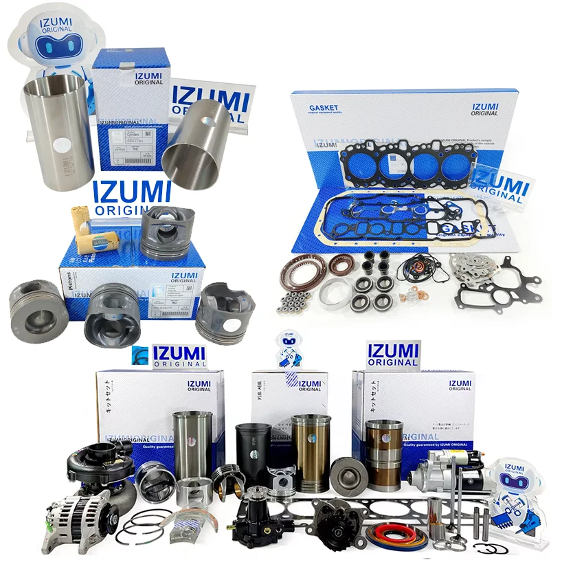 Kit de reconstrucción de motor 2KD, Kit de reconstrucción de revisión 2KD, revestimiento de anillo de pistón para piezas de motor diésel de carretilla elevadora Toyota 2KD