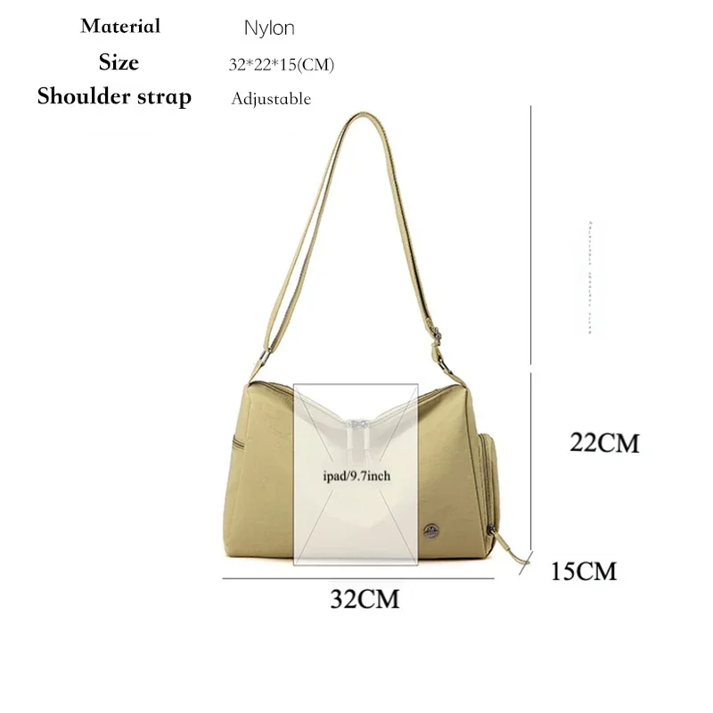 حقيبة للجنسين، حقيبة سفر صغيرة للمتسوقين، كاجوال بسيطة بلون سادة، حقيبة كروس جانبية، حقيبة أمتعة لتنظيم مستحضرات التجميل