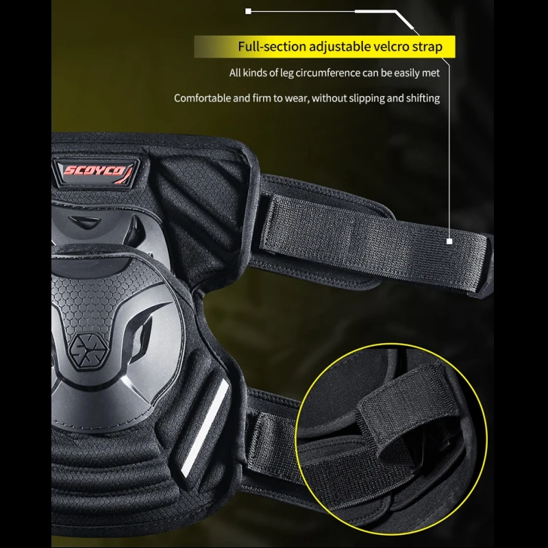 

SCOYCO Motocross Knee Pads K-46 Motorcycle Short Protector Spring Motorcyclist Outdoor protective kneepad Accessories Equipment
