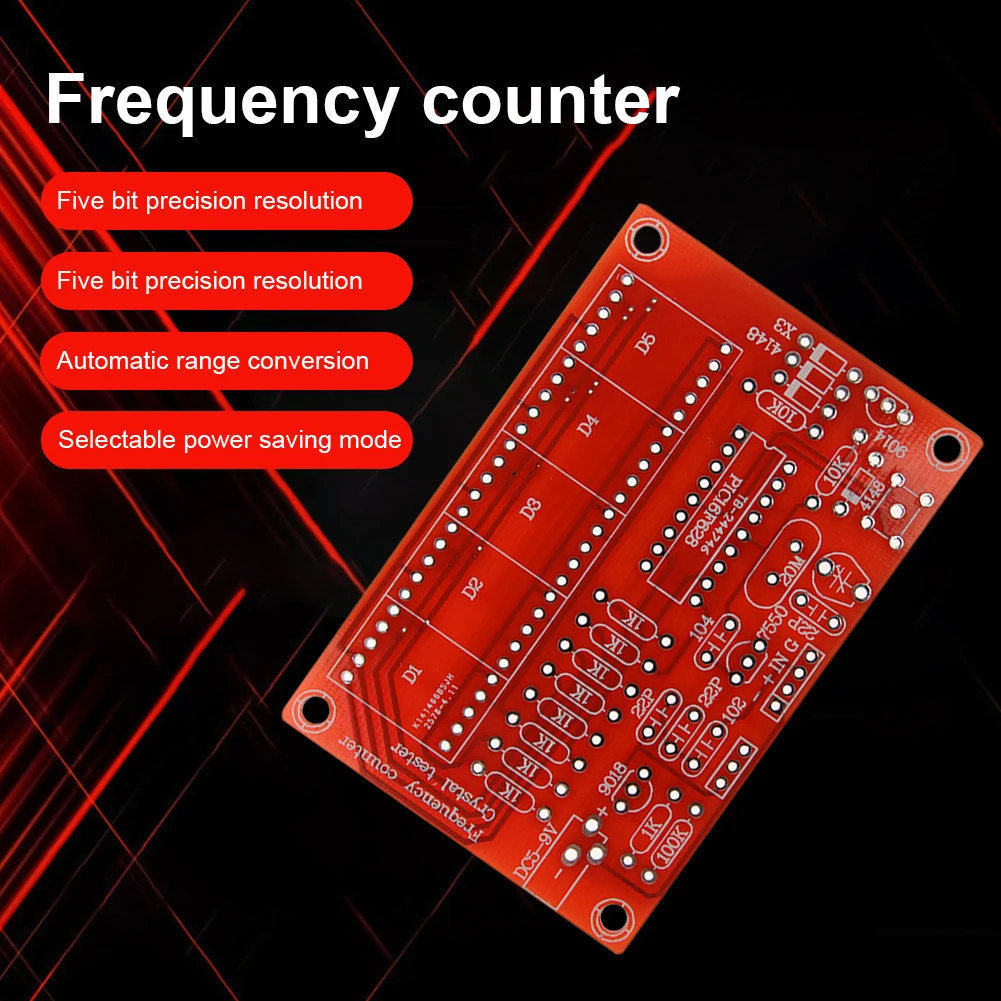 DIY Kits 1Hz-50MHz Crystal Oscillator Frequency Counter Meter 5-digit High Precision LED Display Digital Frequency Meter Module