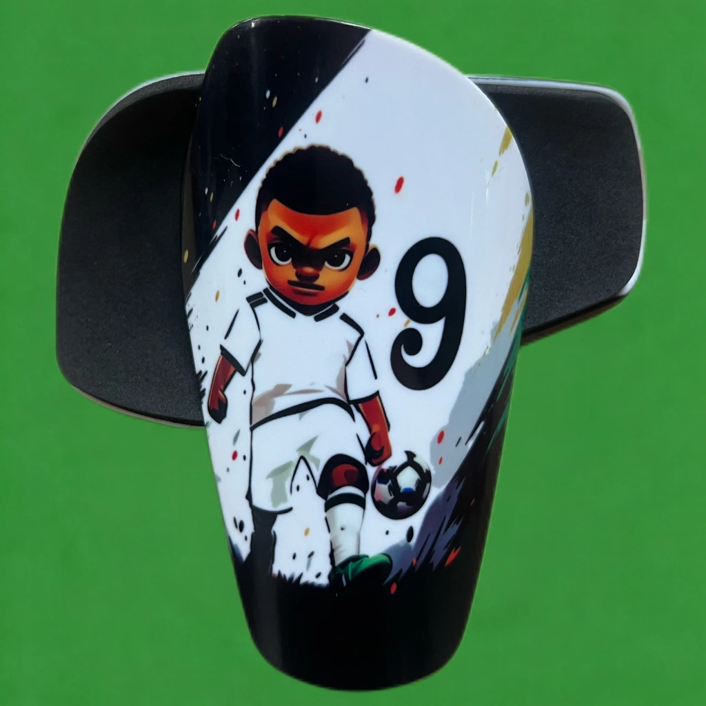 1 Pair High-Quality Cartoon Element Football Leg Protector Football Gear with Fun Design Sports Protection Equipment