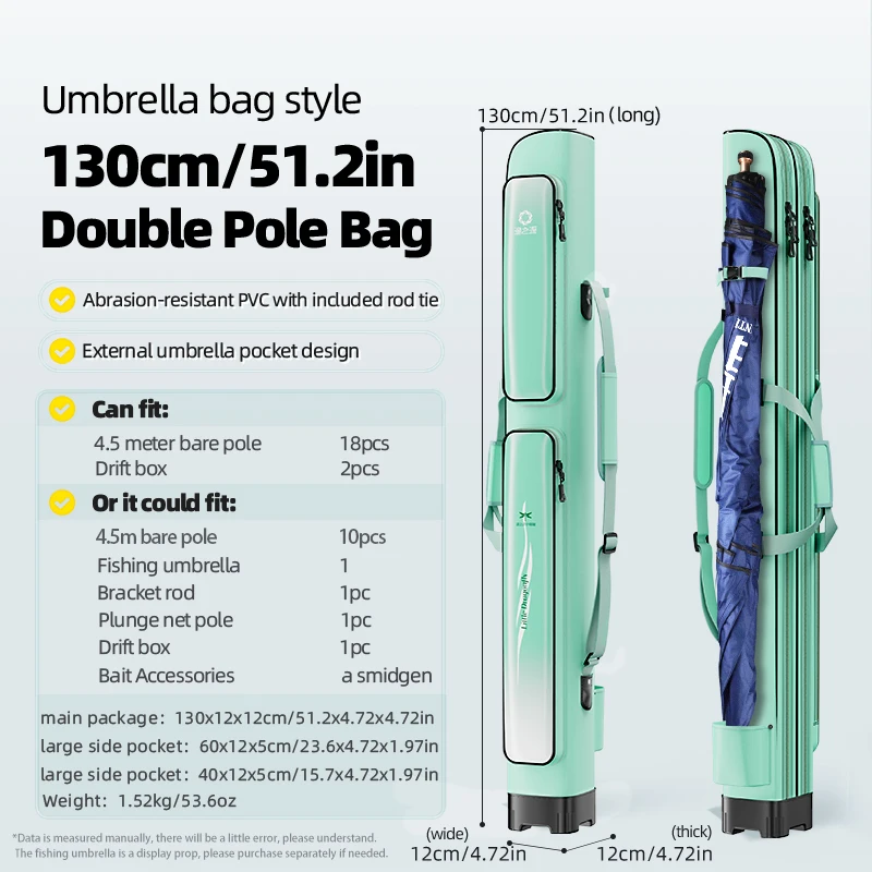 Waterdichte hengelentas, multi-compartiment hengelendragende rugzak voor baarsvissen, kajak, boot, inclusief opbergruimte voor aas & molen